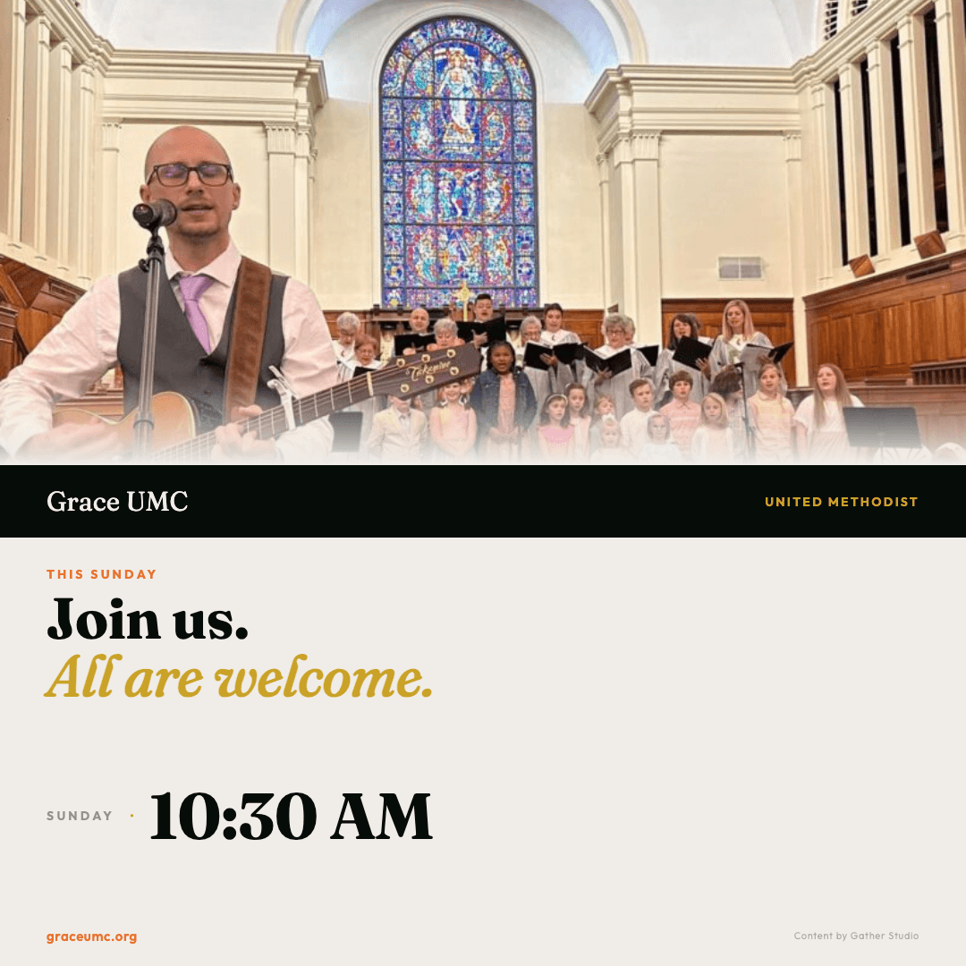 Sunday invite card